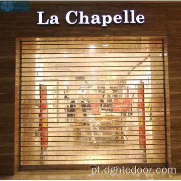 Shopfront Automatic Clear Policarbonato Roll Up Doors